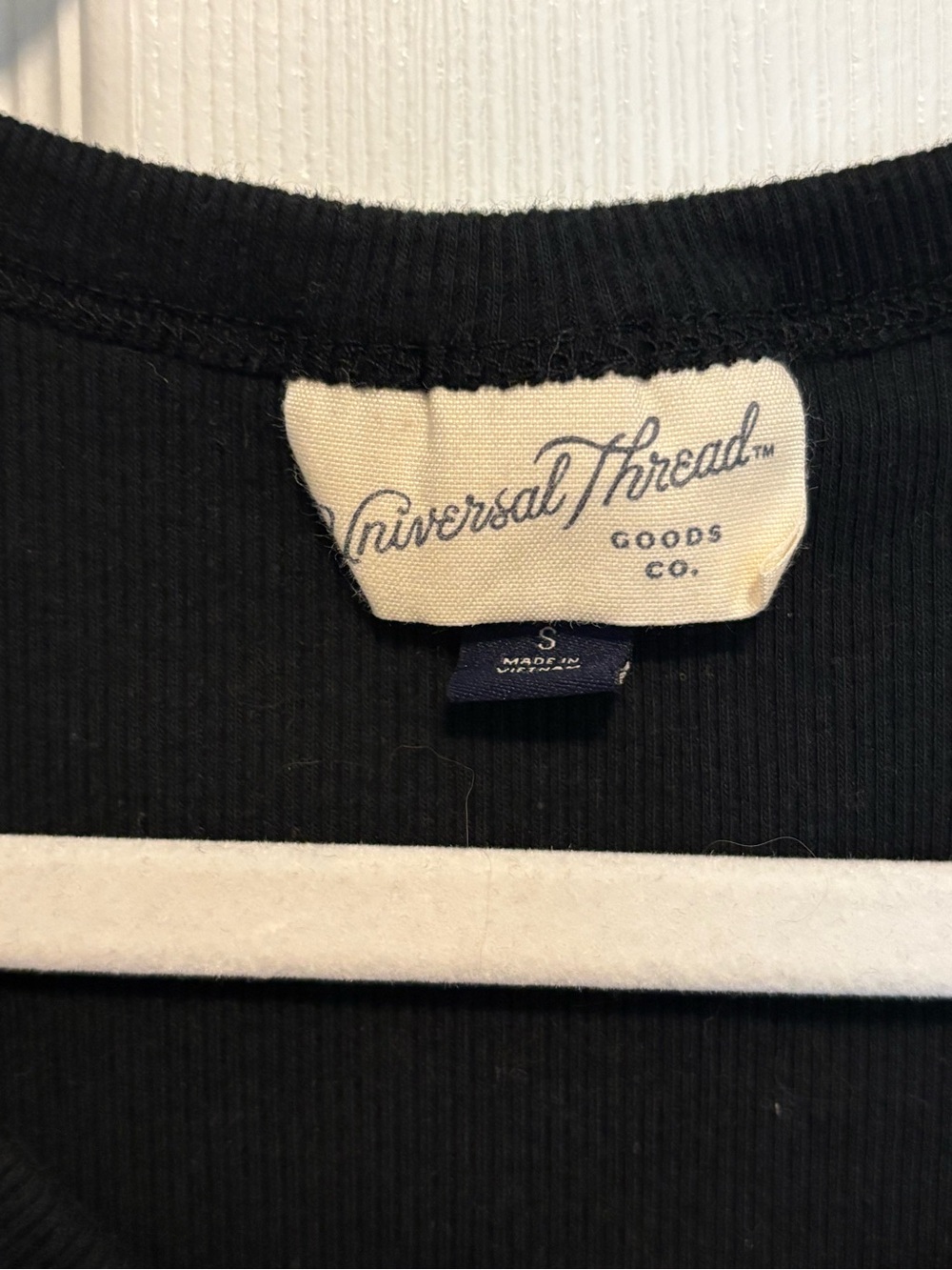 Universal Thread Black Ribbed Tank Top - Picture 3 of 3